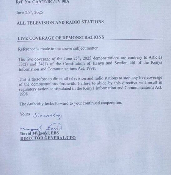 Court Of Kenya Lifts Government Ban On Live Reporting