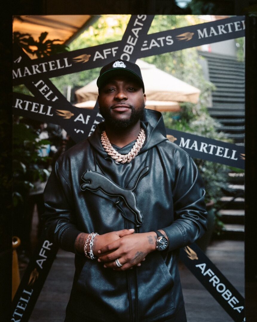 Nigerian Artist Davido, Announces New Partnership With Martell