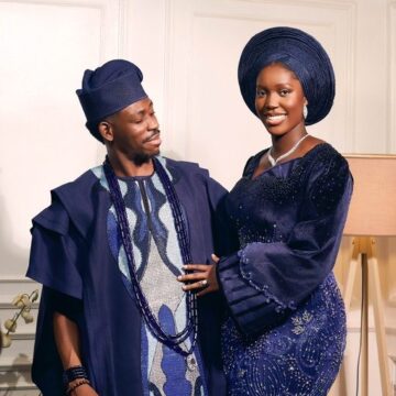 Photo: Nigerian Gospel Minister Moses Bliss And Wife Dedicates First Born