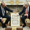 German Chancellor Friedrich Merz, Presents U.S. President With Framed Birth Certificate Of Trump’s Grandfather, Frederick, Born In 1869.