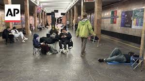 image Video: Kyiv Residents Currently Take Shelter In The Metro Because Of The Russian Attack.