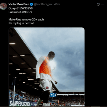 Victor Boniface Teasing His Fanbase