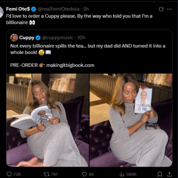 Femi Otedola Queries Being A Billionaire In A Banter With Daughter DJ Cuppy, During His Memoir Marketing.