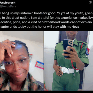 Nigerian Soldier Hang Up Boot After Giving The Country 12 Years Of Worth