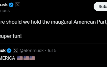 Elon Musk To Inaugurate New Political Party  ‘America Party Congress’ Base On X Poll.