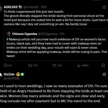 Twitter: Artisans Share Experiences On Domestic Violence Witnessed In The Cause Plying Their Services