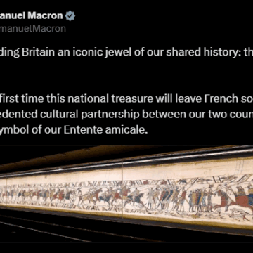 Macron Announces France Is Lending To The British Museum, “The Bayeux Tapestry.”