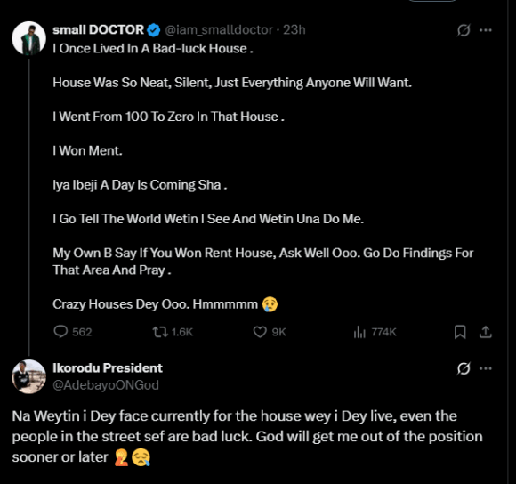 X: Nigerian Musician Small Doctor, Opens Up About Renting Ill Luck Apartment, Promises To Reveal All In Time