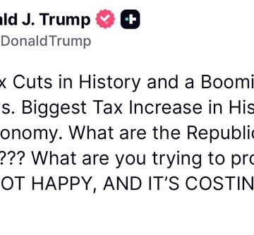 “MAGA IS NOT HAPPY, AND IT’S COSTING YOU VOTES!!!” —President Donald Trump