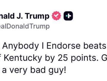 President Trump Describes GOP Congressman Thomas Massie As “A Very Bad Guy”