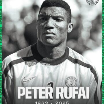 Nigeria Super Eagles Mourn Peter Rufai, Describes Him As A Giant