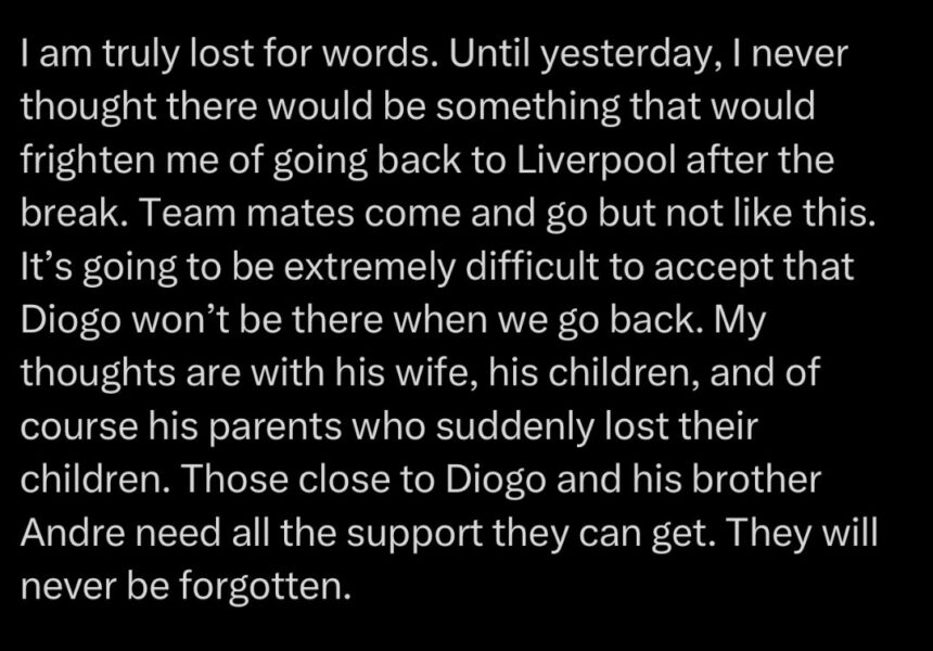 Mo Salah’s Food For Thought About Diofo Jato’s Tragic Death
