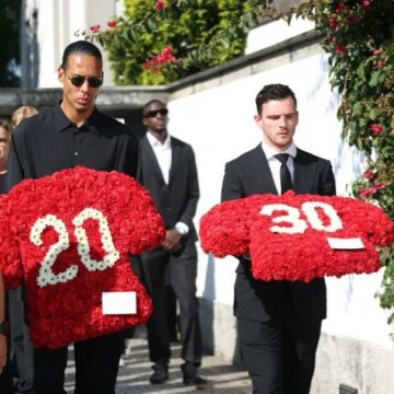 Flower Number 20 For Diogo Jota, Number 30 For Andre May They Rest In Peace