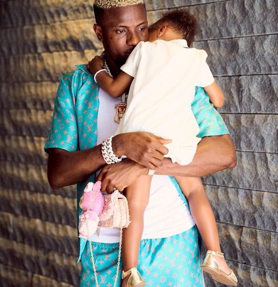 Photo: Victor Osimhen Doing Fatherly Duty With His Daughter Hailey