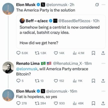 Elon Musk Announces Third Political Party In America, Declares Bitcoin Will Be A Part Of The New Party Platform