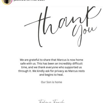 British Teen Marcus Fakana’s Parent Releases Statement On IG, Thanking The Public For Support And For Privacy While Marcus ‘Rests And Begins To Heal’