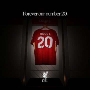 “Liverpool FC Will Retire The Number 20 Jersey Across All Levels Of The Club In Honour And Memory Of Diogo Jota.”— Liverpool FC Announces