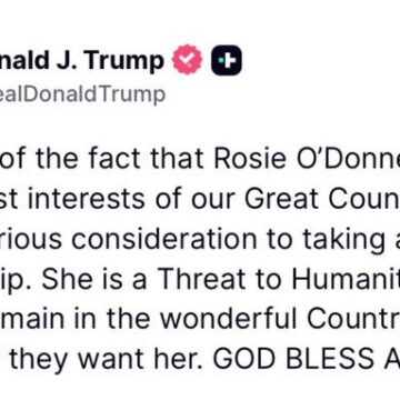O’Donnell Responds To Trump Threats To Revoke The American Born Talk Show Host’s Citizenship, Confirming Why She Moved To Ireland