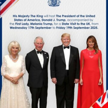 The Royal Family To Host President Trump And The First Lady In September
