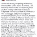 President Trump Cancels California’s High-Speed Rail Project, Affirms The Project Does Not Exist And Never Will