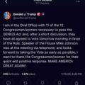 President Trump Reveals 11/12 Congressman Necessary To Pass The Genius Crypto Act, And He’s Struck A Deal
