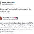 Trump Says Coca-Cola Is About To Use Natural Sugar Cane In Its U.S Products, Political Reporter Bluestein Counter Statement, California Governor Mocks Post