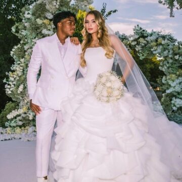 Photos: La Liga Club Real Madrid And Brazil National Team Striker Endrick Felipe Moreira De Sous Officially Married Gabriely Miranda