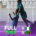 Highlight Of The Nigeria Super Falcon 5-0 Game Against Zambia