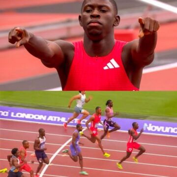 Oblique Seville 🇯🇲 beats Noah Lyles 🇺🇸 in his Diamond League debut in London, clocking a time of 9.86s (-0.6) to win!