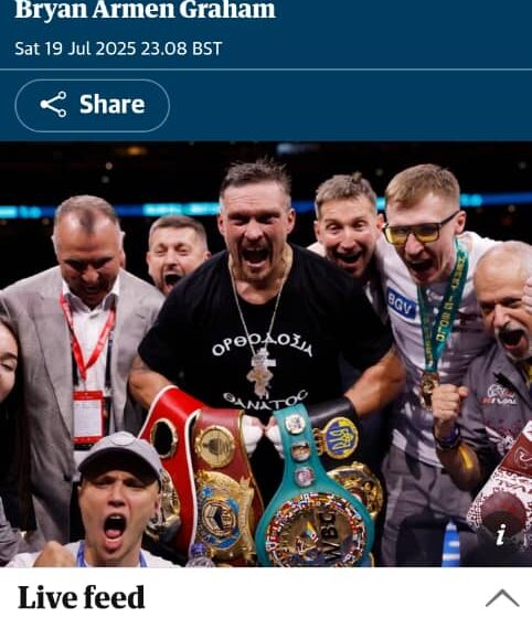 I have to commend him on his performance,” Dubois says. “I gave everything I had. There were probably a few things I could have sharpened up on. But take no credit away from the man, I’ll be back.”