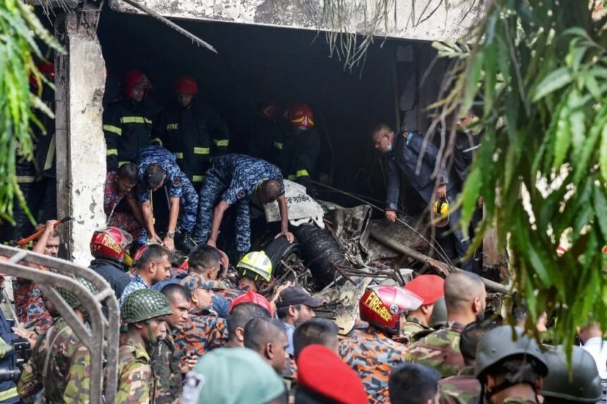Photos & Videos: Bangladesh Air Force Training Jet Crashes Into A Dhaka School, 19 Reportedly Dead