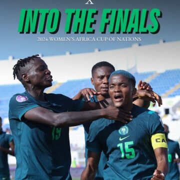 WAFCON 2024: Gratitude Scene After Nigerian Super Falcons Win Against South African Banyana Banyana In A 2-1 Match