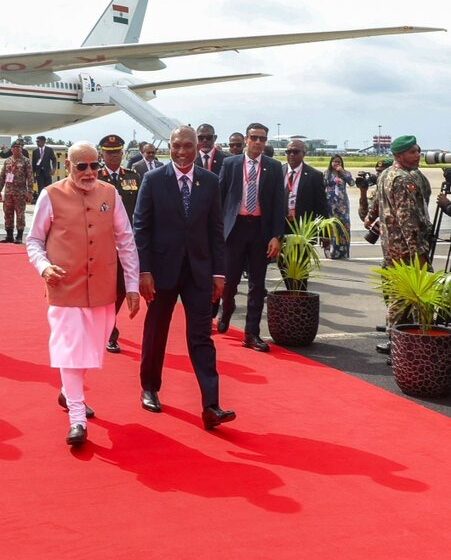  Malé President Mohamed Muizzu Welcome Indian Prime Minister Narendra Modi For A 2-Day Historic Visit