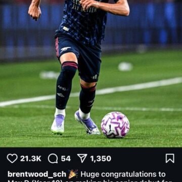 Max Dowman’s School Congratulates Him On Making His Senior Debut For Arsenal