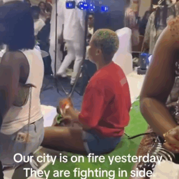 Lady Storms Boyfriend’s Wedding Reception, Scatter Event, After Boyfriend Marries Another Woman.
