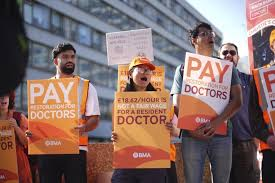 image Doctors in England start a 5-day strike over pay. The government says it will hurt patients