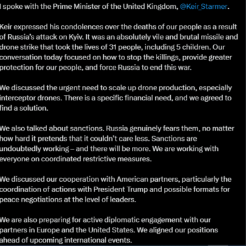 Screenshot (240) Zelenskyy and UK Prime Minister Discusses Sanctioning Russia, After Attack That Kills 31 People Including Five Children In Ukraine