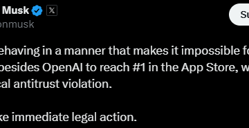 Elon Musk To Take Legal Action Against Apple For Not Featuring X Or Grok In Its “Must Have” App Store, Throw Criticism At It.