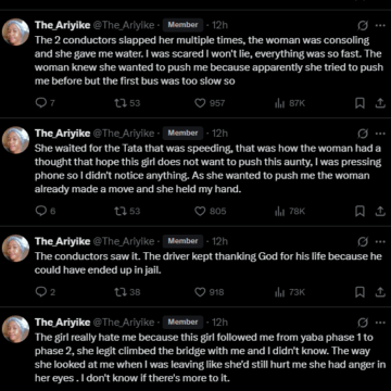 X: Lady Narrates How A Child Beggar Attempts To End Her Life In Lagos.