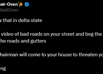 Criticisms And Accusations Against Delta State LGA’s Chairman, Threatening Residents For Demanding For Good Infrastructure