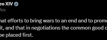 Screenshot (353) Pope Leo XIV Prays Ahead Of Zelenskyy, Putin And European Leaders’ Meeting With President Trump In Discussing An End To The Ukraine-Russia War