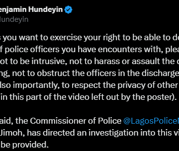 Lagos State Commissioner Of Police Directs Investigation Into Harassment Of A Comedian And His Lawyer, PRO defends officers Moves.