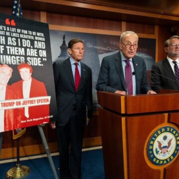 WhatsApp Image 2025-08-01 at 06.20.57_e2552380 Senator Chuck Schumer Invokes The “Rule Of Five” Law To Force The DOJ To Release All Documents Related To Jeffrey Epstein.