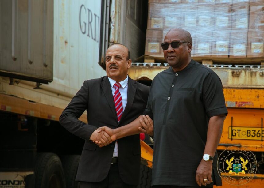 Photo News: Ghana Donate 40 Metric Tons Of Cocoa Products To Palestine As Humanitarian Aid.
