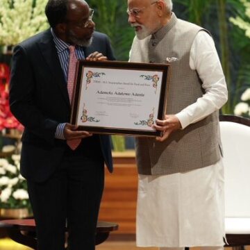 WhatsApp Image 2025-08-07 at 14.09.54_9f31961c Nigerian Scientist Prof. Ademola Adenle Receives India First MS Swaminathan Award For Food And Peace From Prime Minister Modi