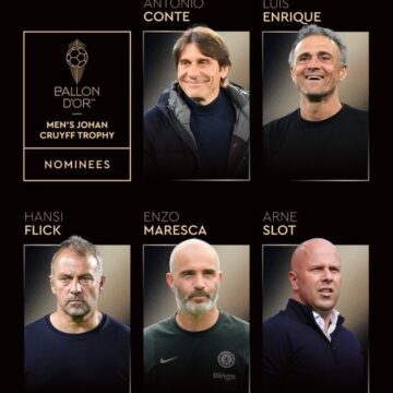 Ballon d’Or: 2025 Nominees For The Men’s Team Coach Of The Year Trophy