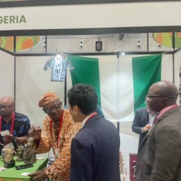 Photo: Nigeria’s Empty Booth At TICADS9 Finally Attend To Japan Investors, After Foreign Ministry Claims It Will Be Inaugurated Before Delegates Could Work.