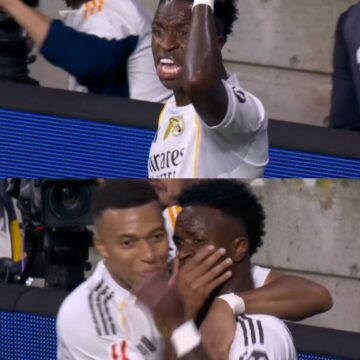 WhatsApp Image 2025-08-25 at 09.23.41_0571ef41 Video: Mbappe Stopping Vinícius Júnior From Talking Himself Into Getting Another Yellow Card during a La Liga Matchday 2 At Carlos Tartiere Stadium.