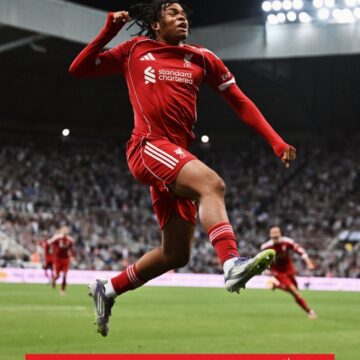 Video: Liverpool Youngest Goal Scorer In Its History, Rio Ngumoha At Monday Night’s  3-2 Victory Against Newcastle United