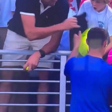 Video: Tennis Star Kamil Majchrzak Is Looking For A Young Boy Whose Gifted Cap Was Snatched From Him By A Grown Man At The US Open.